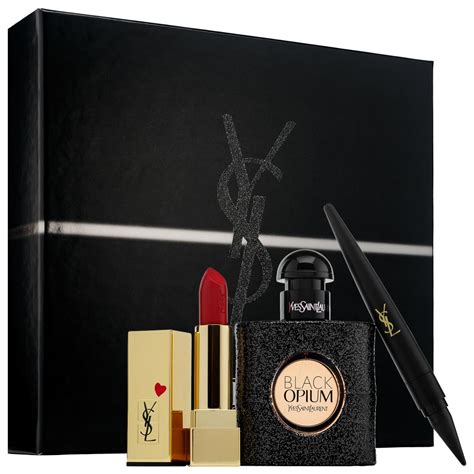 yves saint laurent black opıum gift set